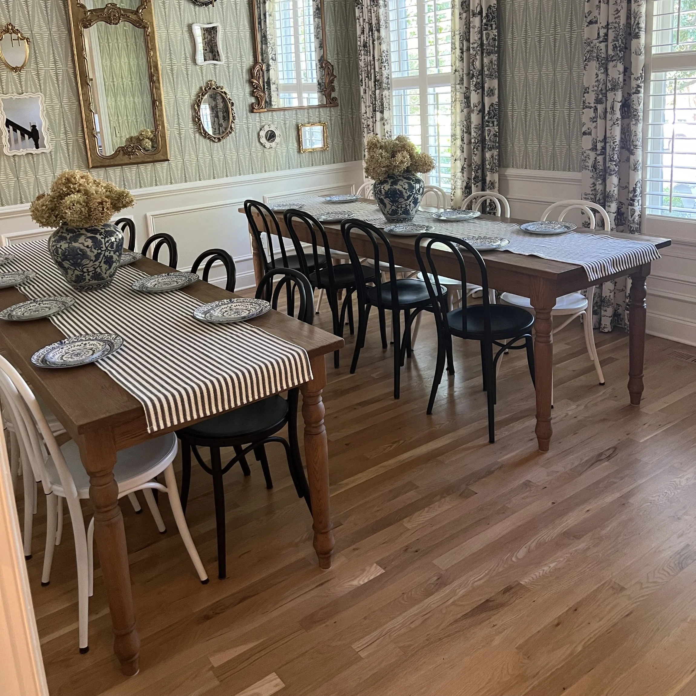 french country farm table made from english oak
