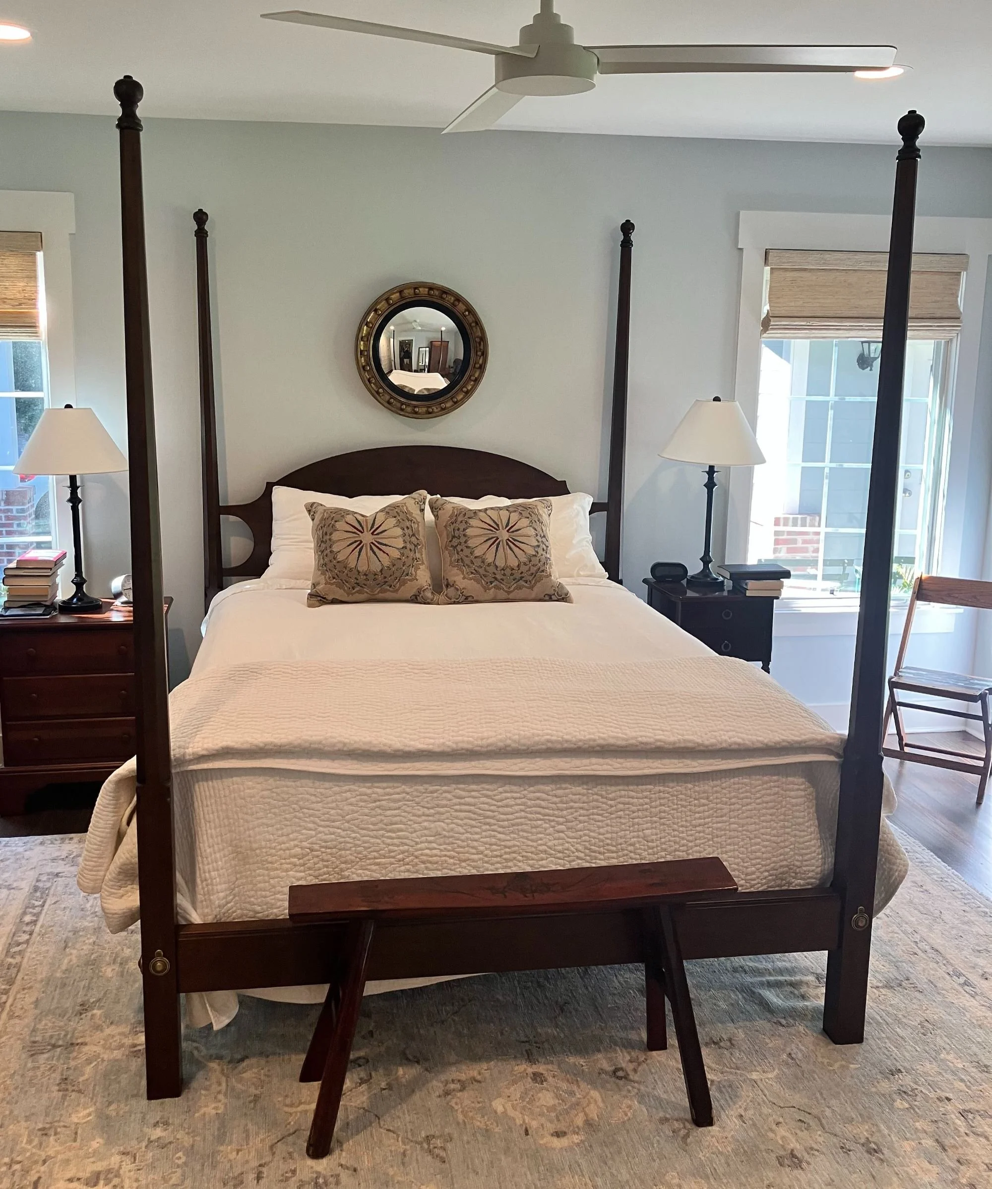 shaker pencil post bed handcrafted early american bed