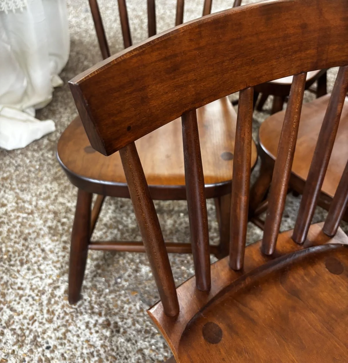 shaker windsor chair with a steam bent slat