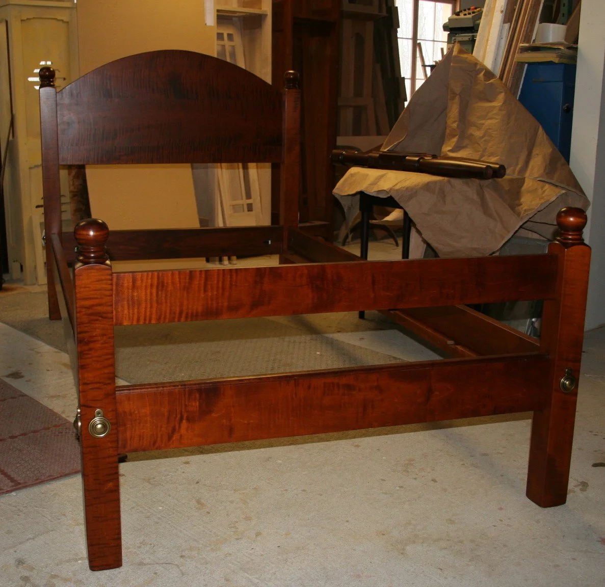 shaker low post bed early american low post bed