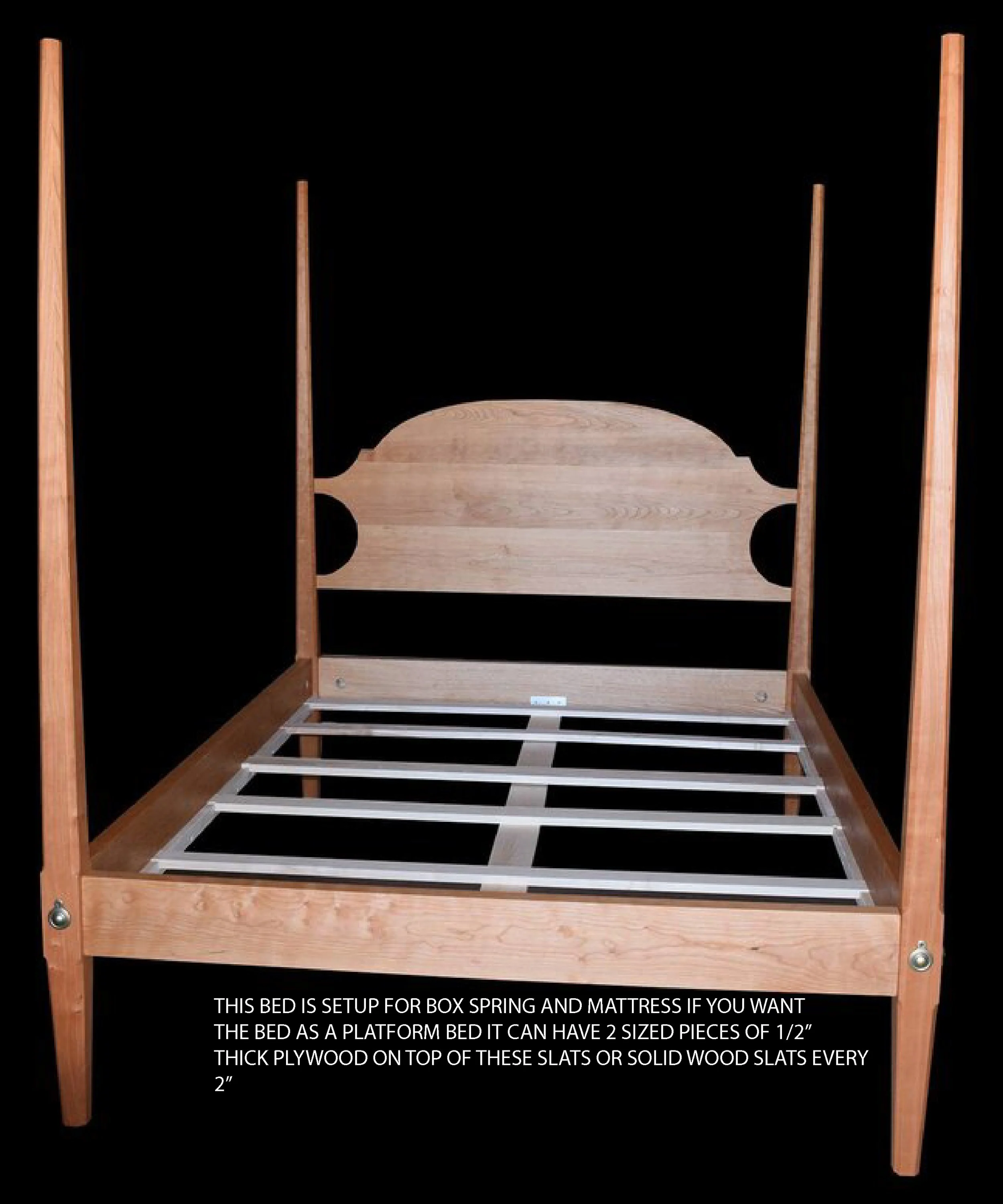 shaker pencil post beds made from cherry oak walnut maple