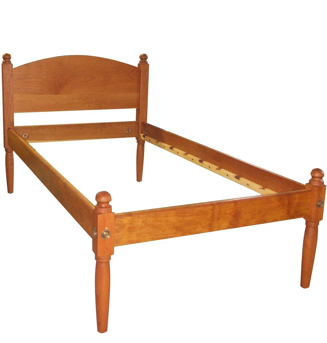 handcrafted shaker low post bed made from cherry walnut oak curly maple