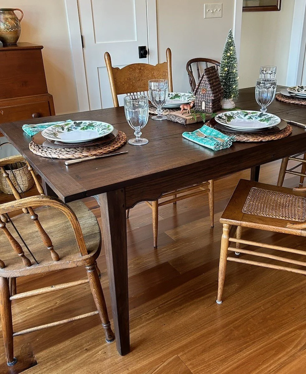 tennessee farm table made from walnut
