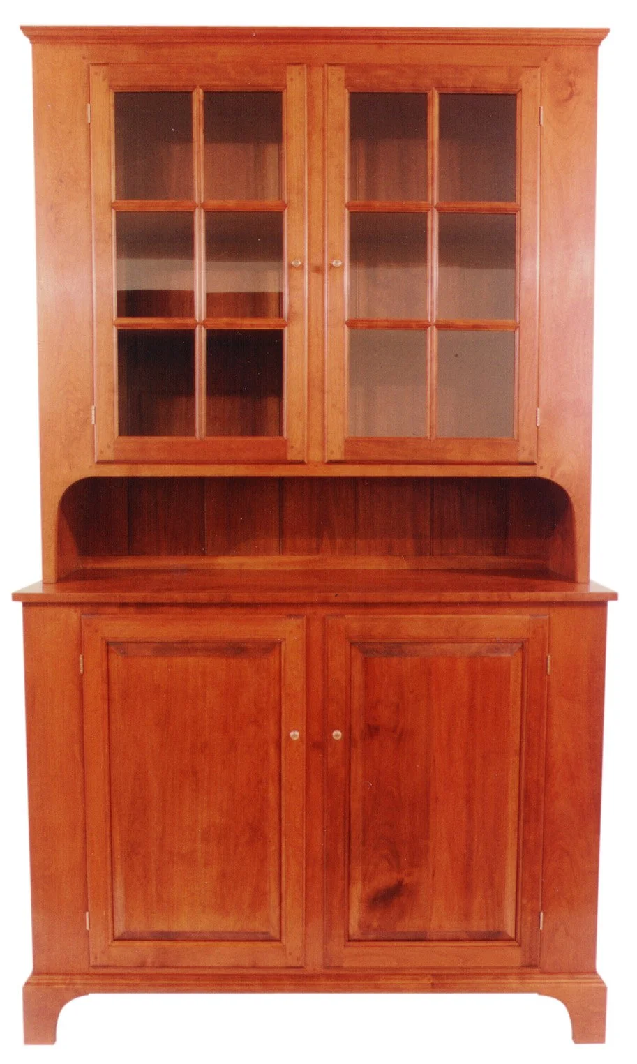shaker step back cupboard handcrafted from cherry