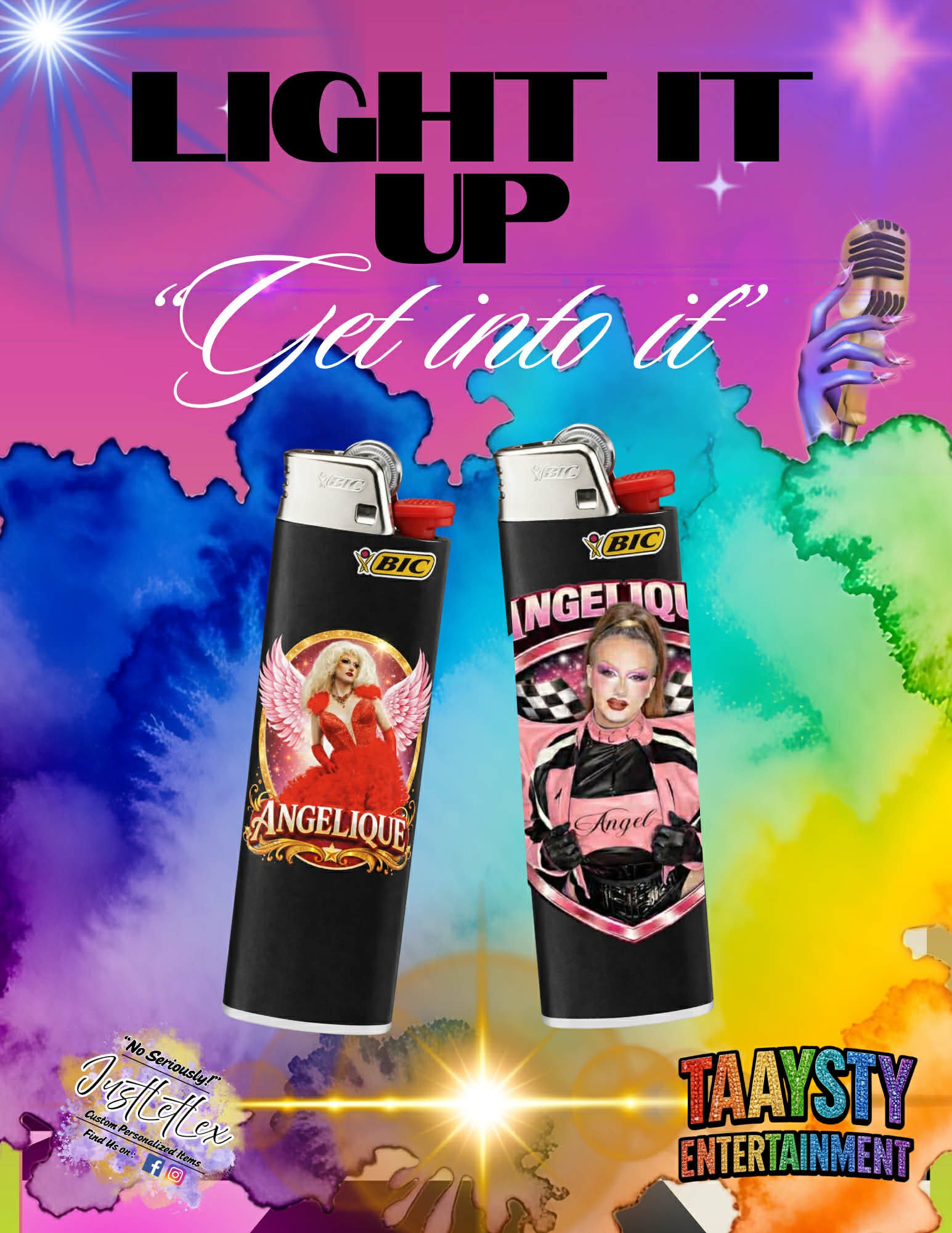 Graphic Angelique Lighters