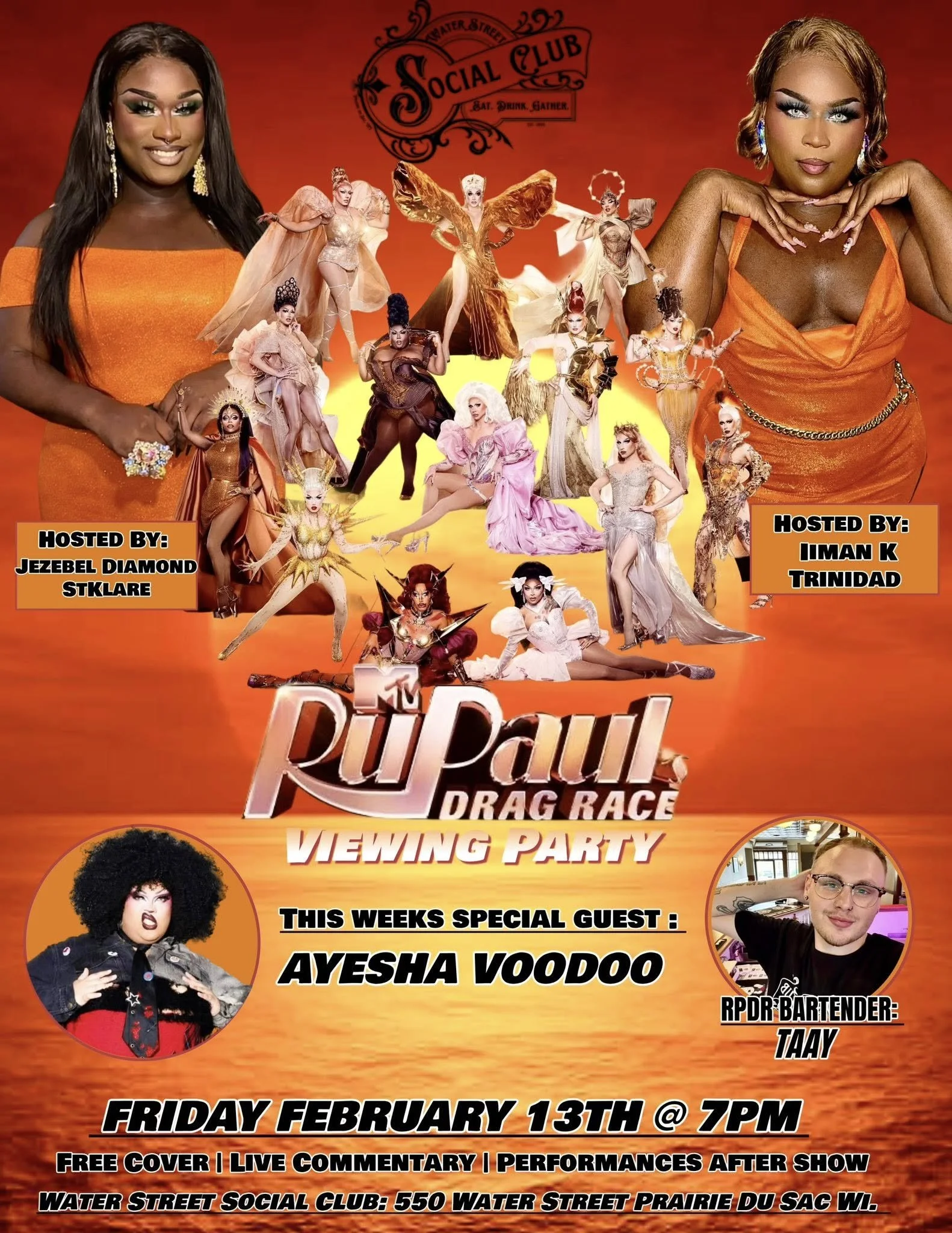 RPDR Viewing Party Hosted By Jezebel Diamond StKlare & IIman T Thunderkat 