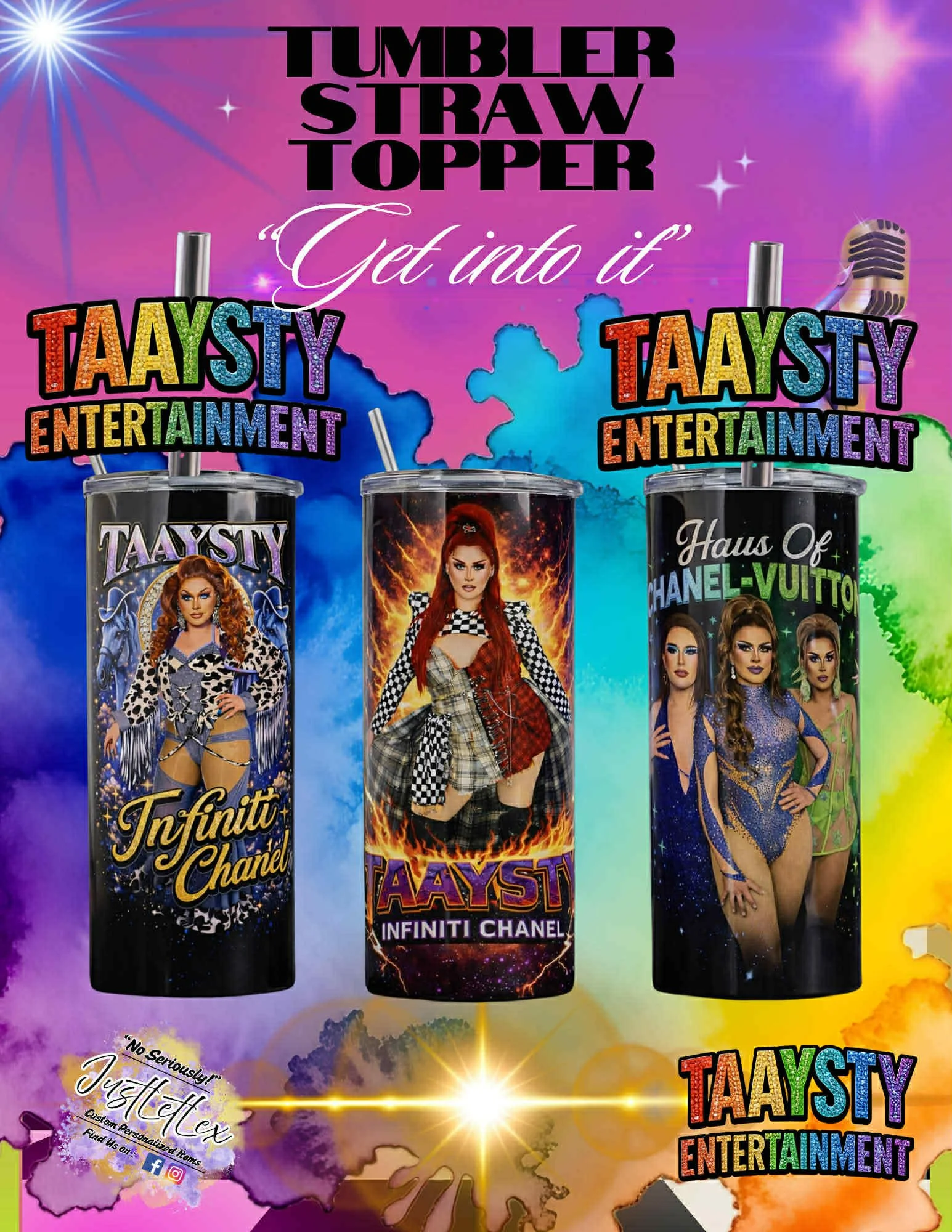 Taaysty Entertainment Straw Toppers