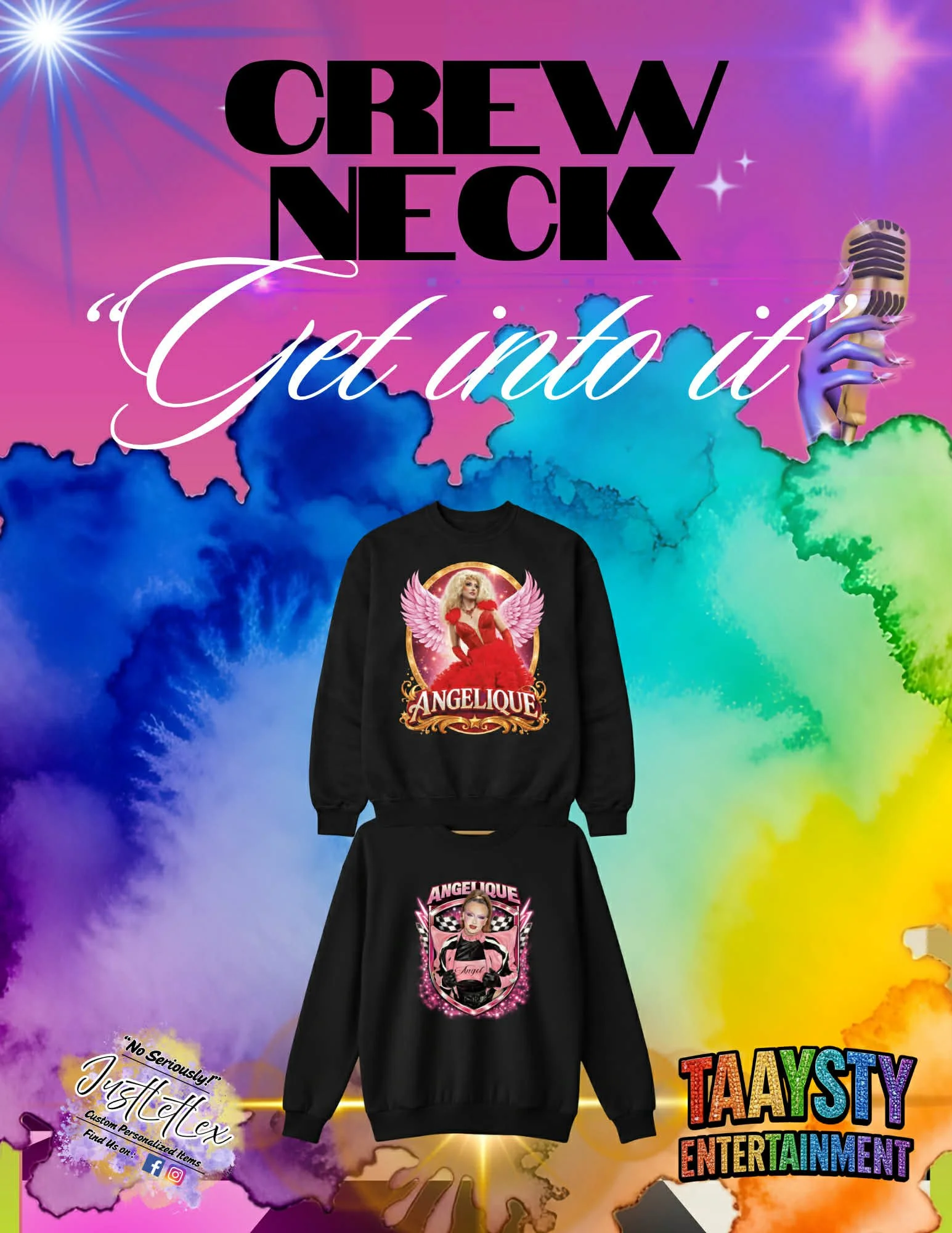 Graphic Angelique Crew Neck