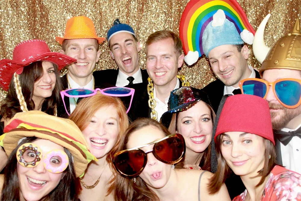 Photo booth photo with props