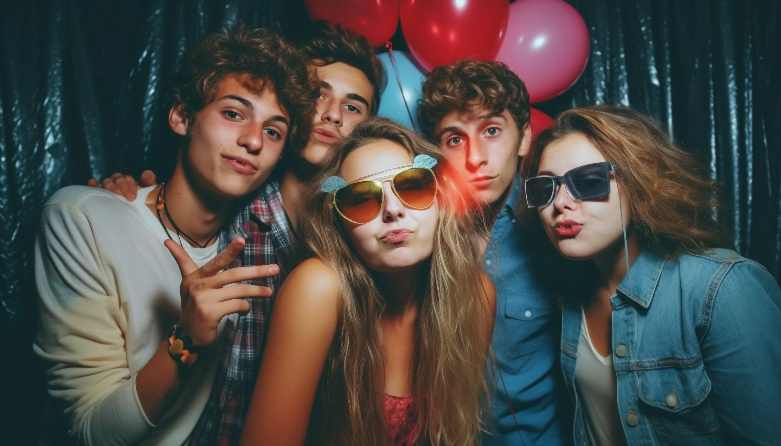 Group photo at DFW Booths Photo Booth