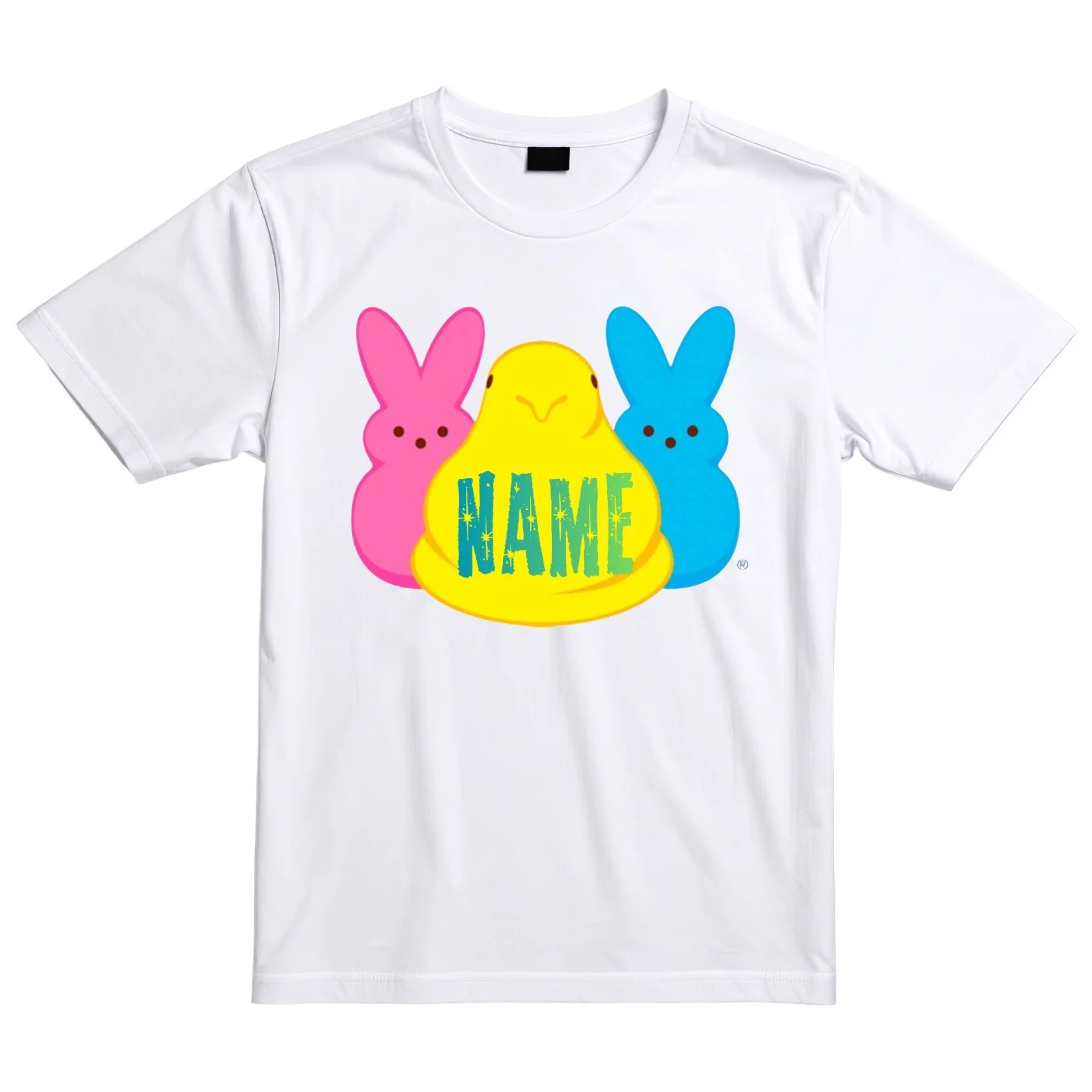 Custom Name Peep Tee - Adult