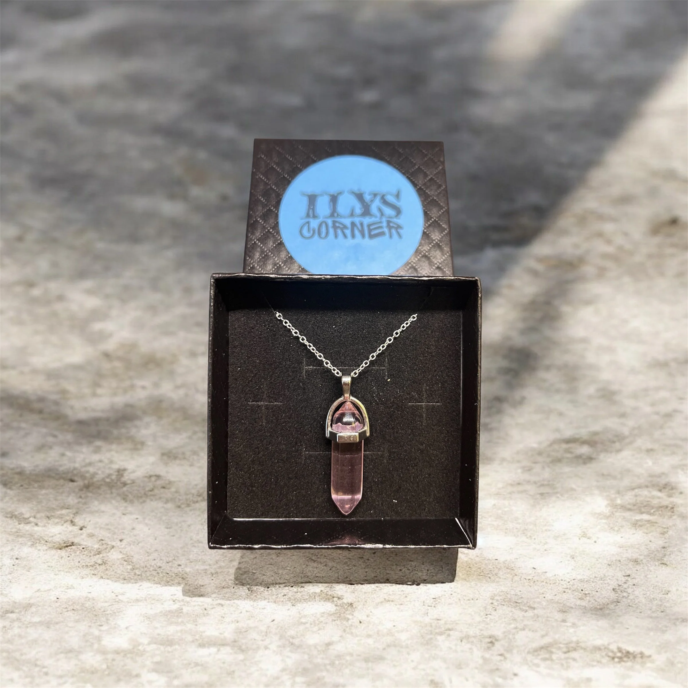 Enchanting Pink Gem Necklace