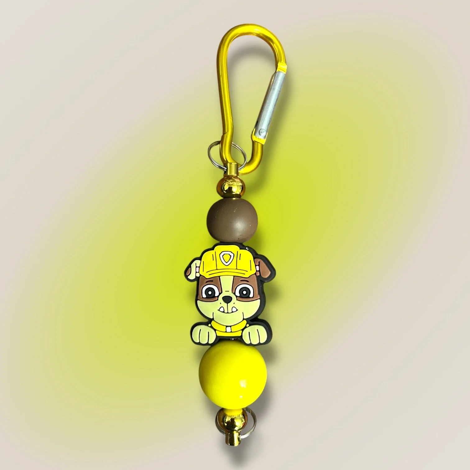 Yellow Patrol Dog Keychain