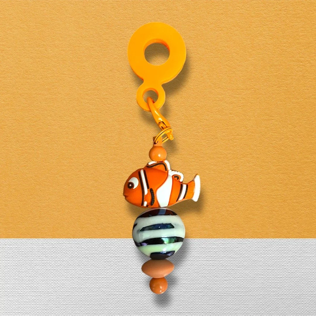 Clownfish Straw Charm