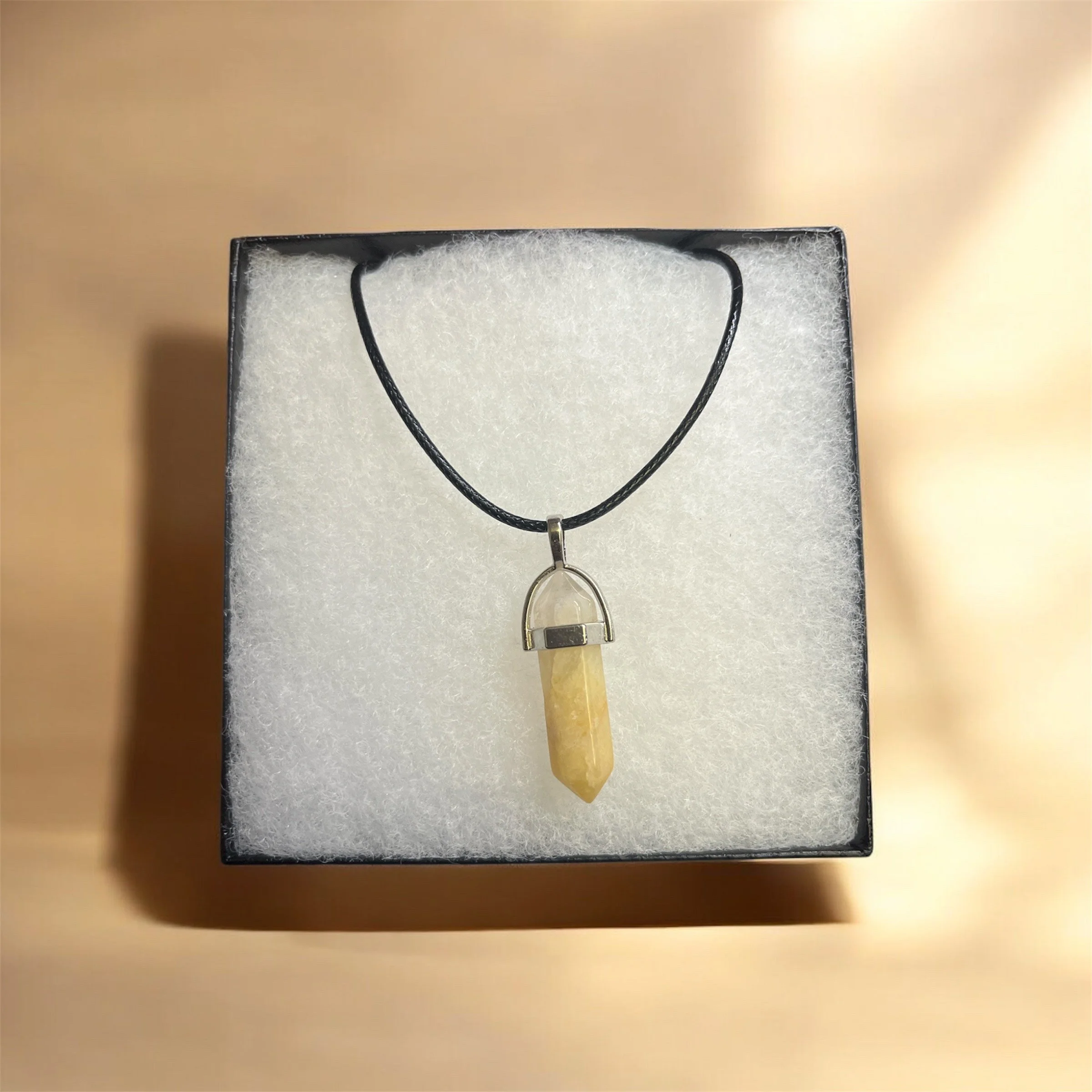 Radiant Yellow Gemstone Necklace