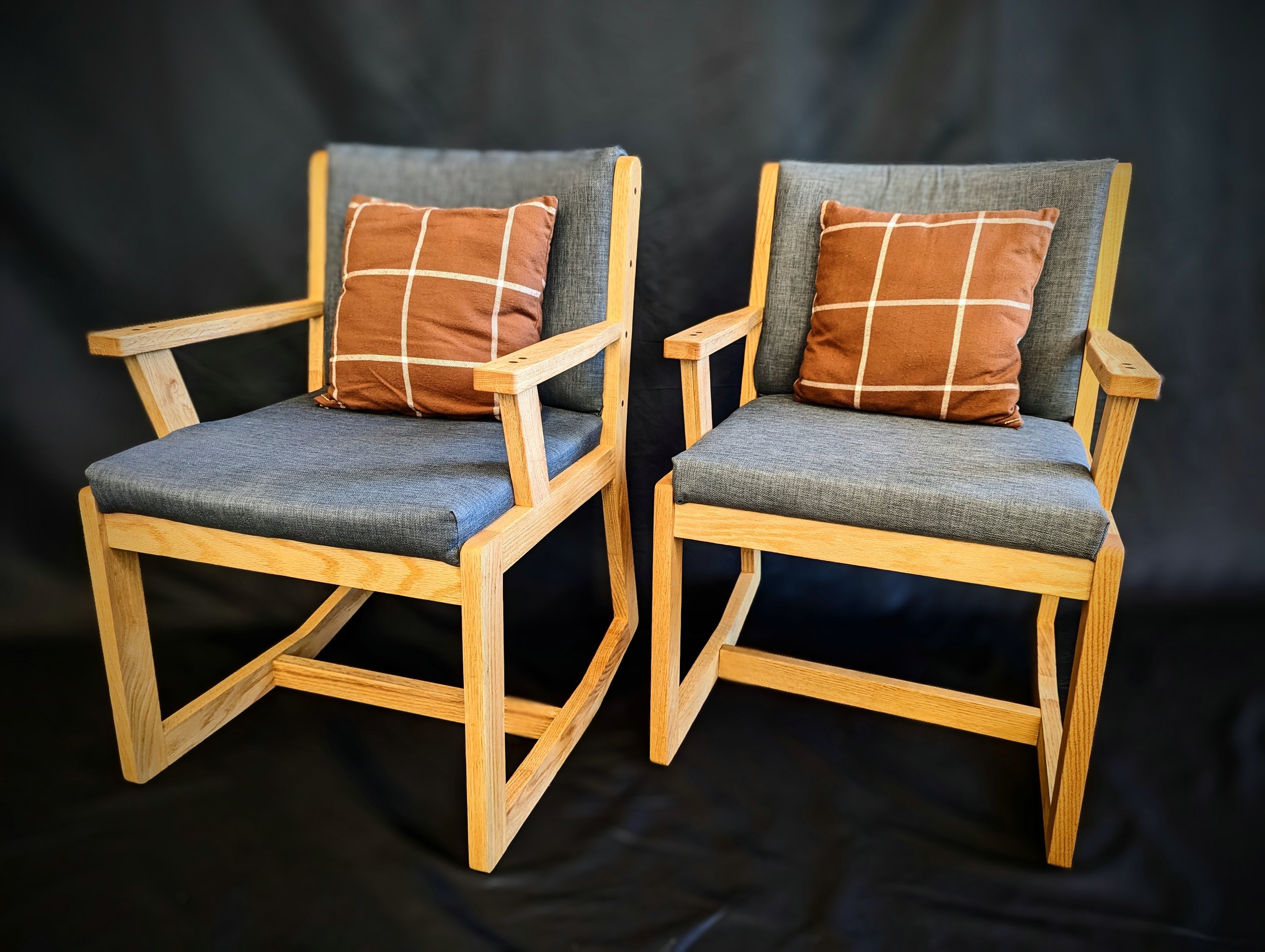 Refinished Arm Chairs