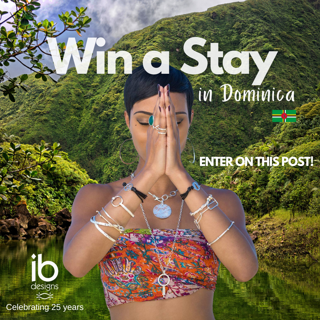 An example of a project that Plan Perfect Business Sara Zuckerman built a goal-driven campaign for ib designs where users could enter to win a giveaway for a stay in Dominica.