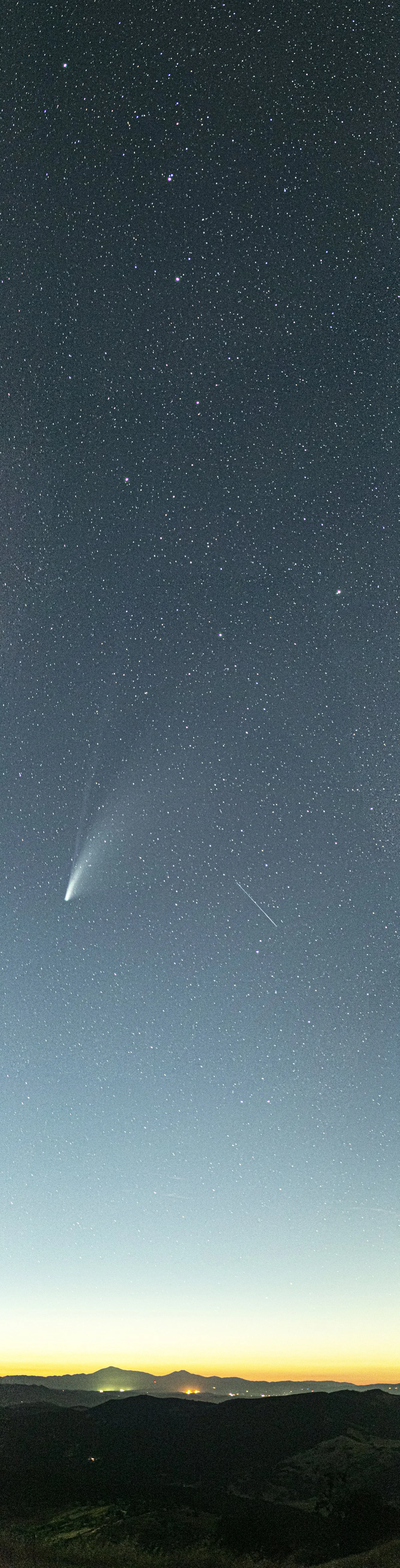 Comet NEOWISE and the Big Dipper