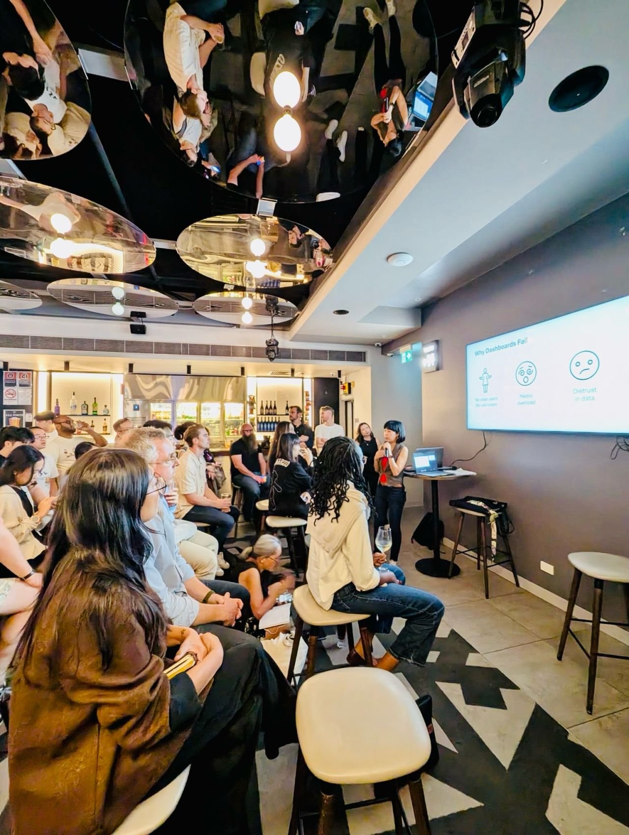 Audience at a Sydney data and analytics community event.