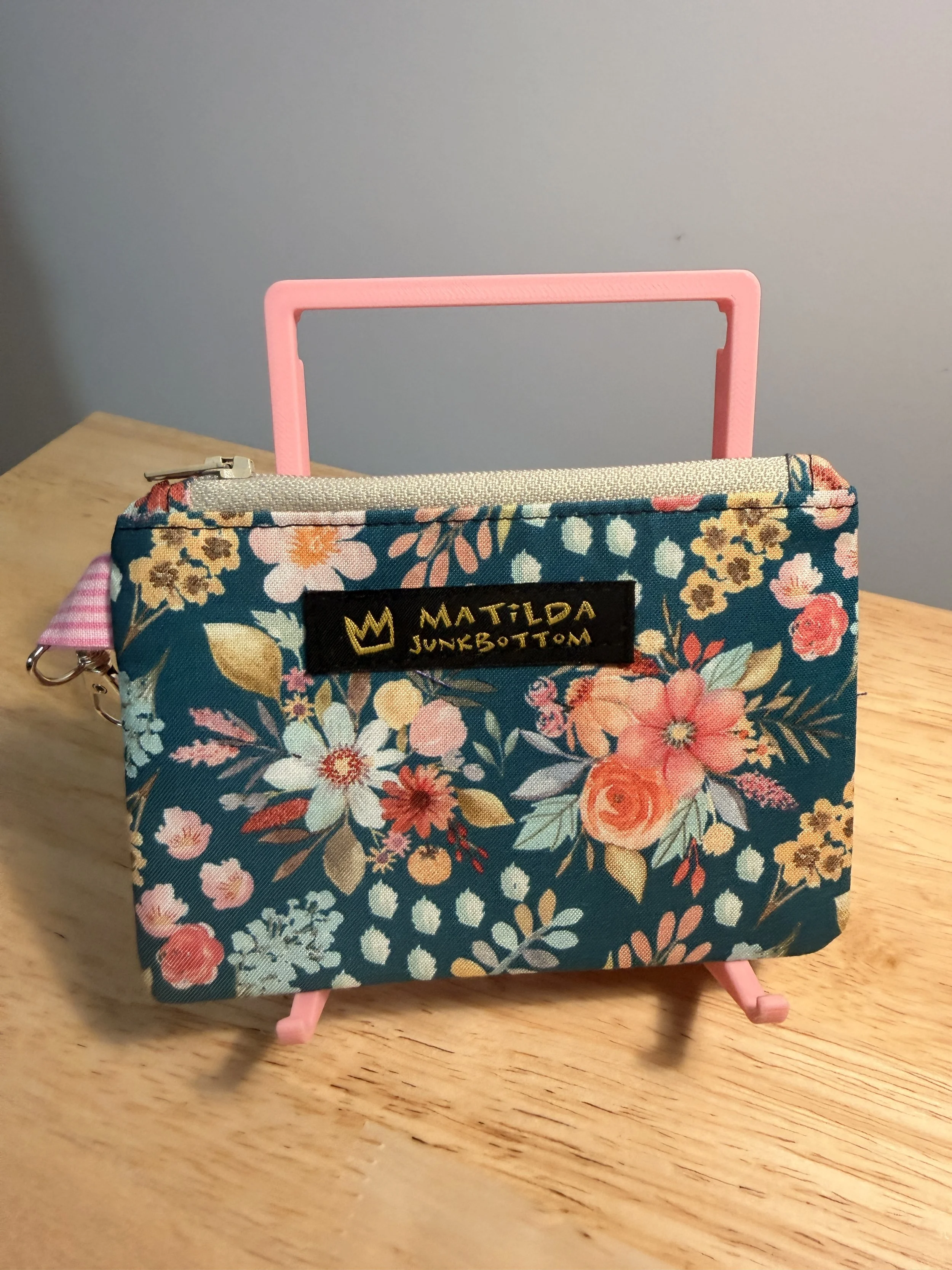 Teal Bouquet - Essentials Pouch