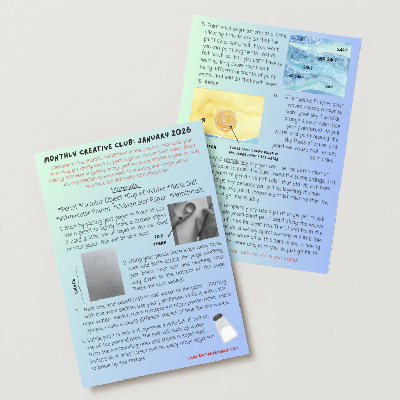 Monthly Creative Club (US Addresses)