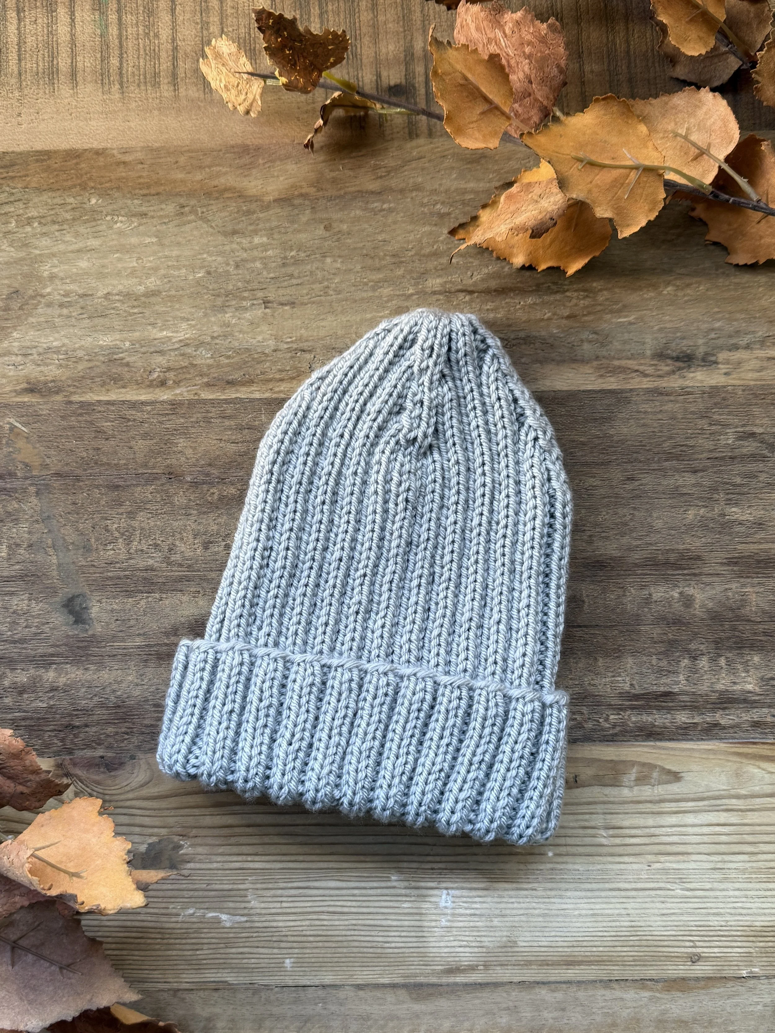 Gray Knit Beanie