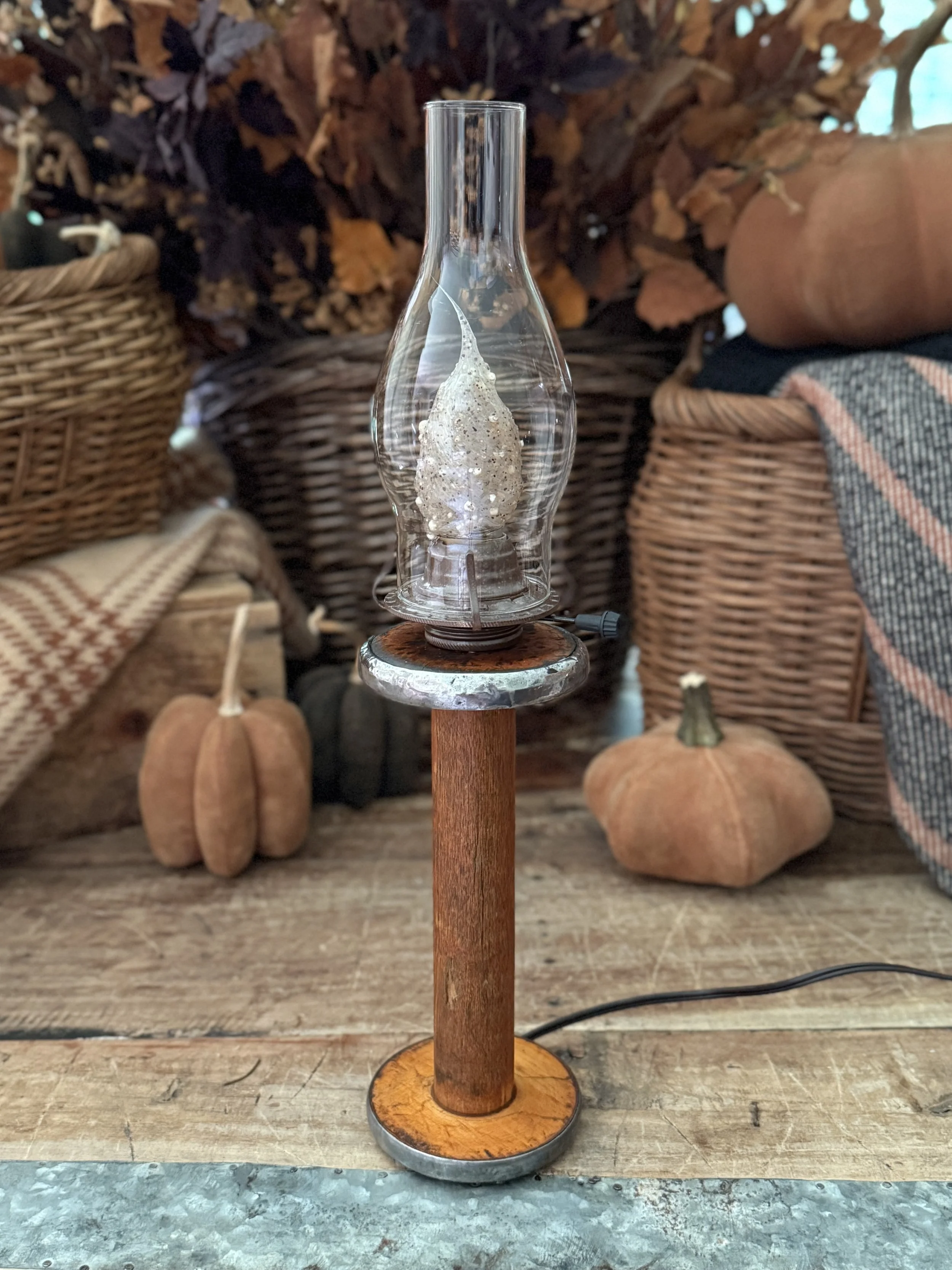Antique Spool Chamber Light