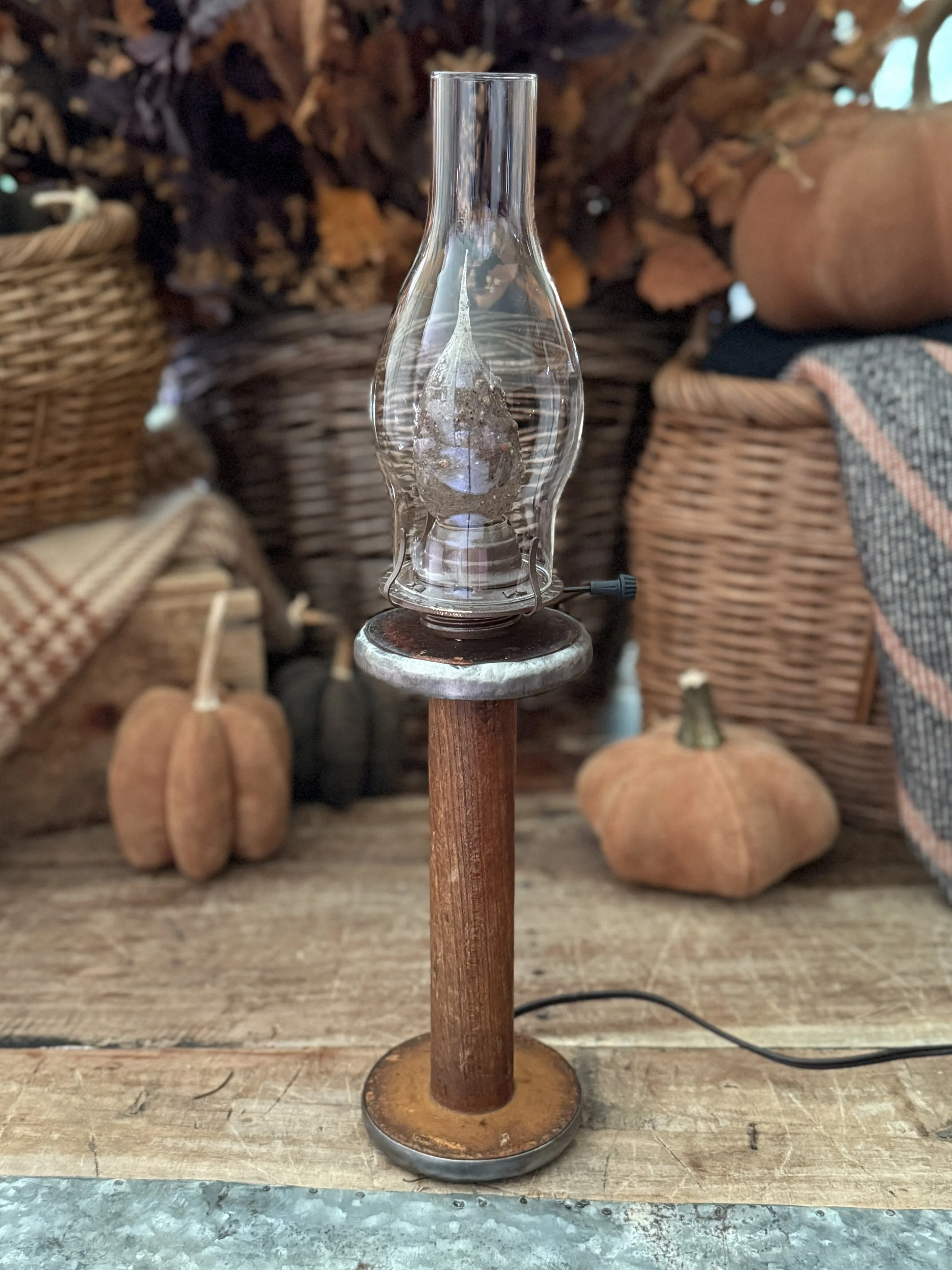 Antique Spool Chamber Light
