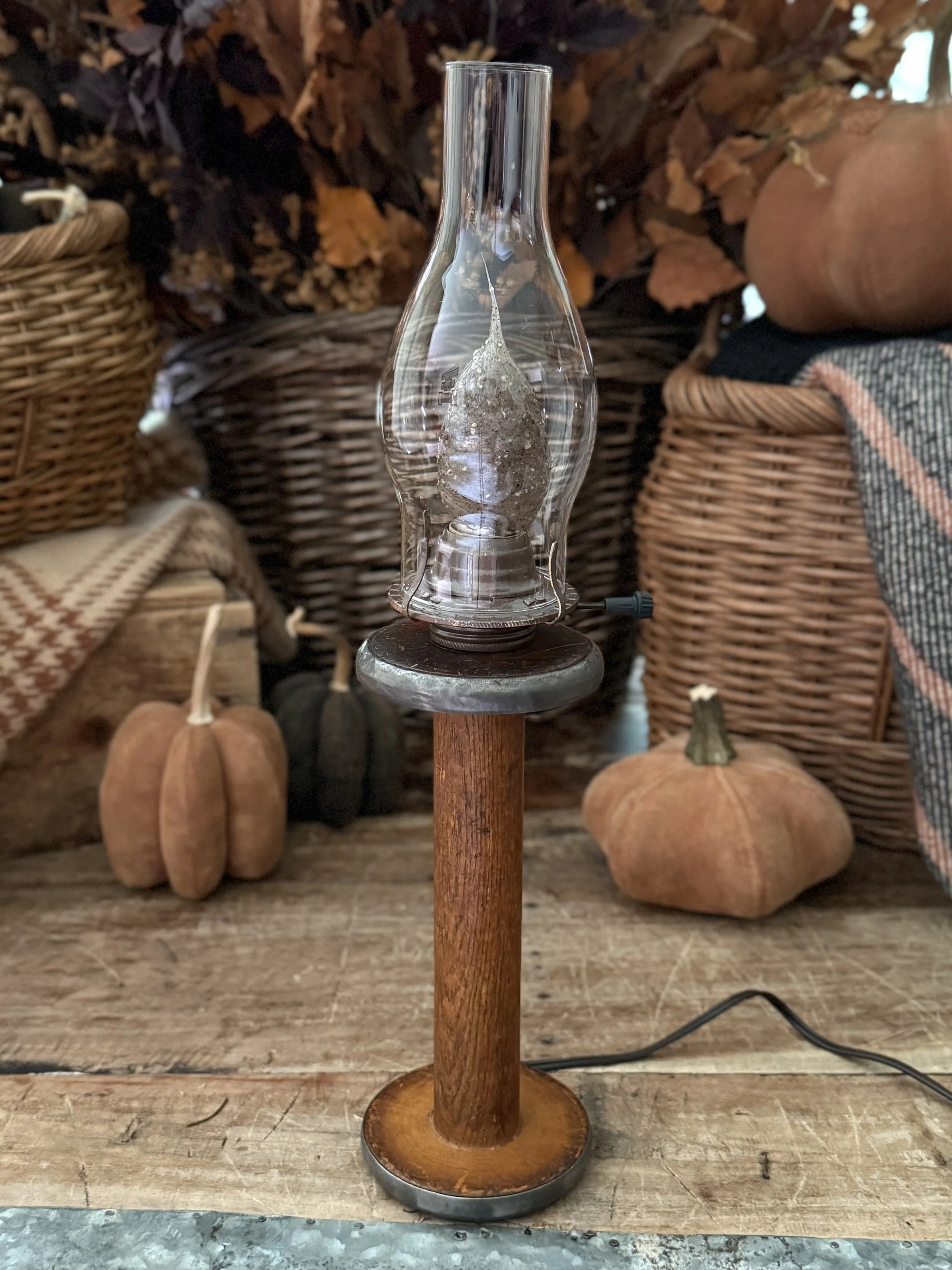 Antique Spool Chamber Light