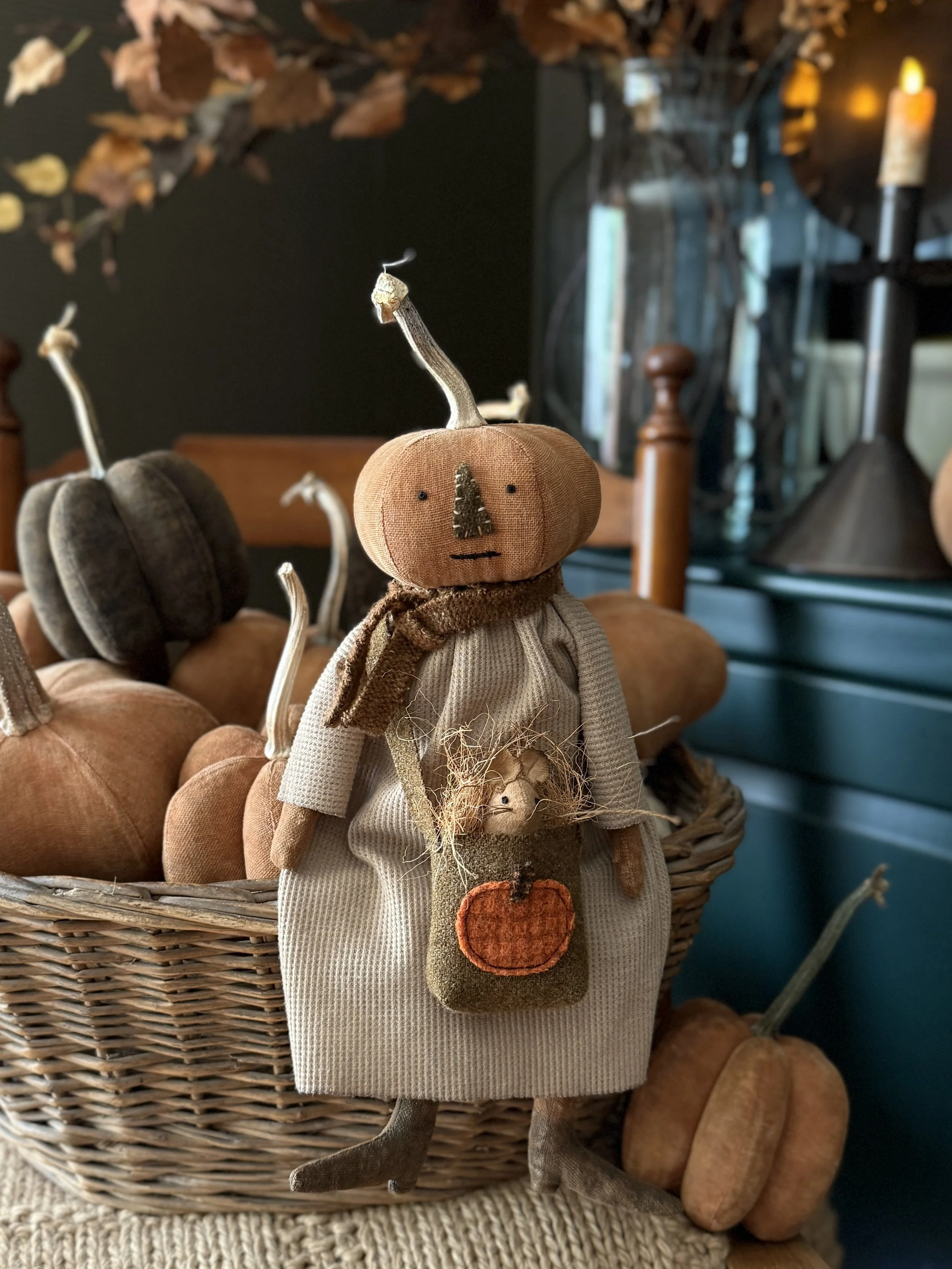 Claudette Pumpkin & Field Mouse No. 2