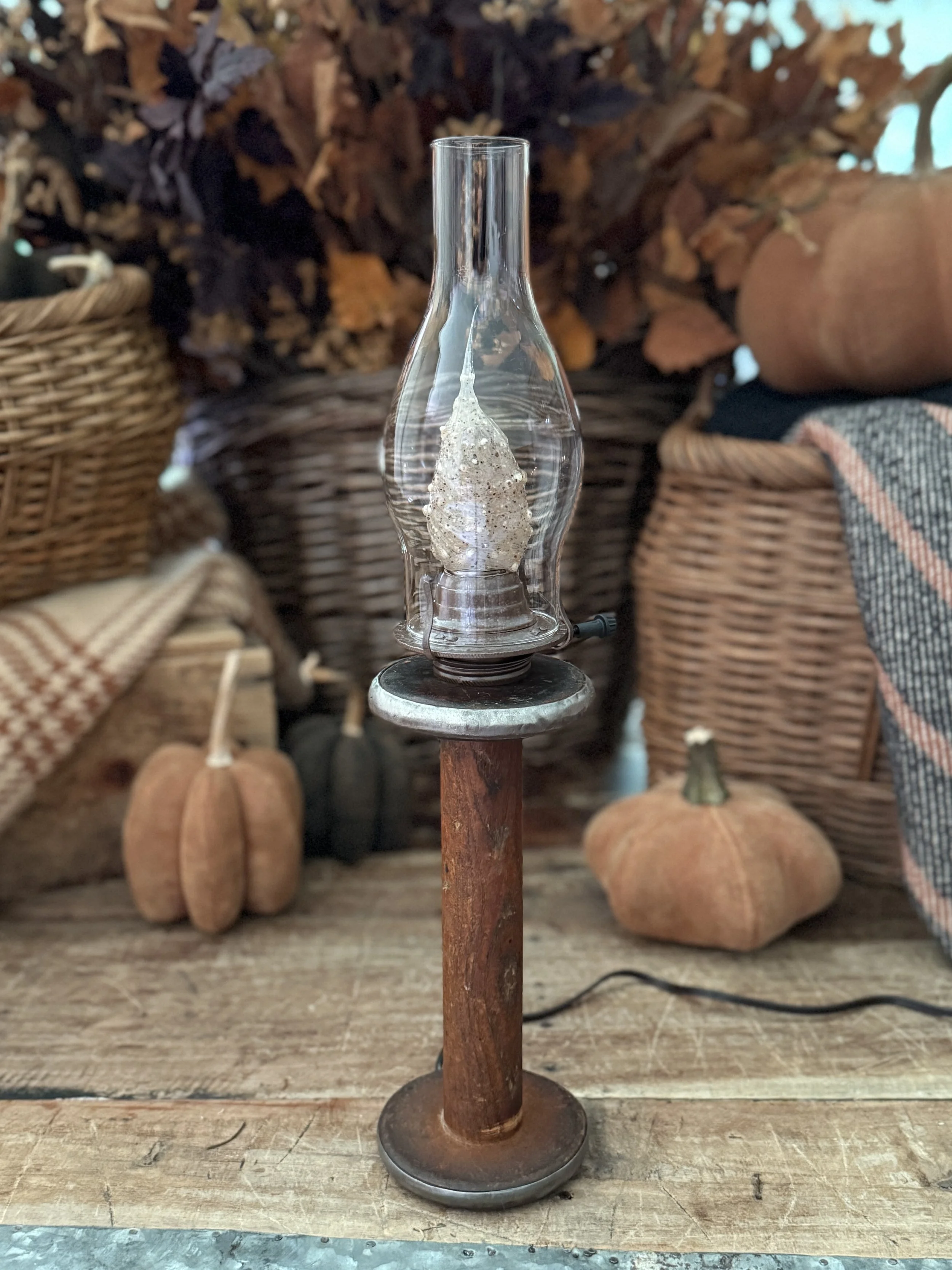 Antique Spool Chamber Light