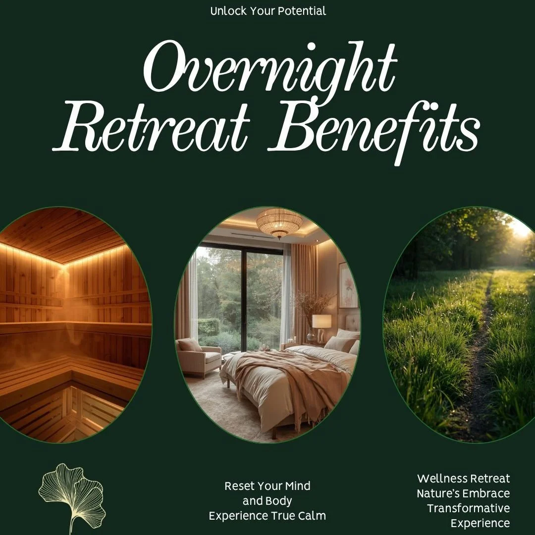 A beautiful hotel gives you a comfortable bed. That's it.

The 1-Night Vitality Reset at Hopecote Farm is built differently -- because your body needs more than thread count.

Here's how the overnight arc works:

Evening: Infrared sauna lowers core t