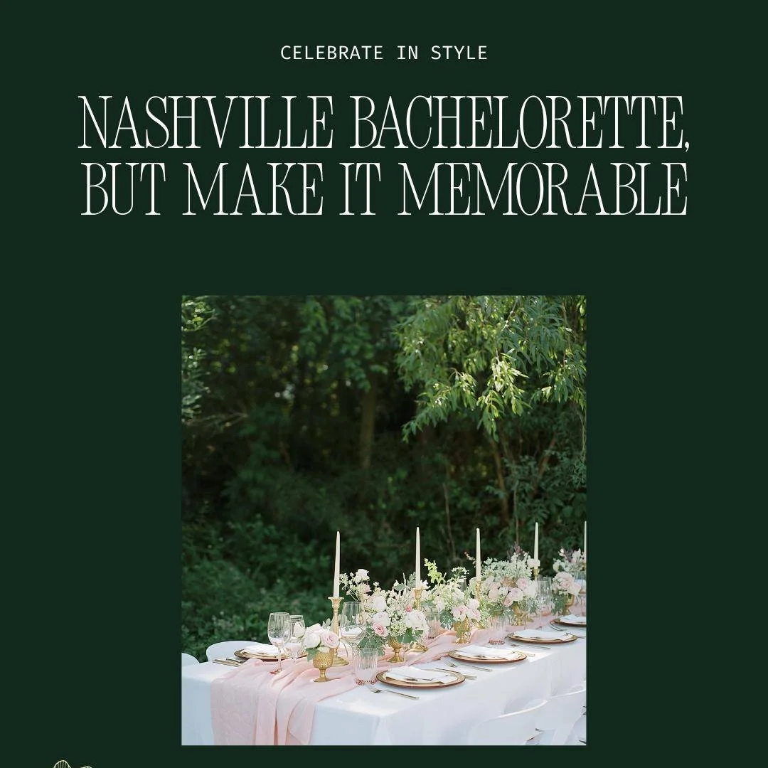 Nashville bachelorette, but make it actually memorable.
💍🍾🎉
Hot chicken and honky-tonks are fun. But if your bride has been running on empty and deserves something that actually restores her &mdash; this is it.

An In Her Element bachelorette expe