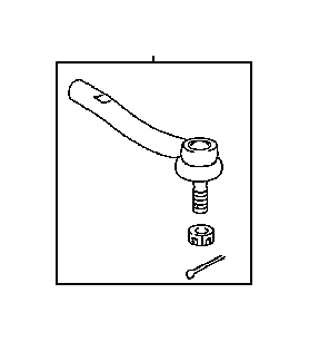 OEM LH Steering Tie Rod End (RX 350, 450h) 4547049025