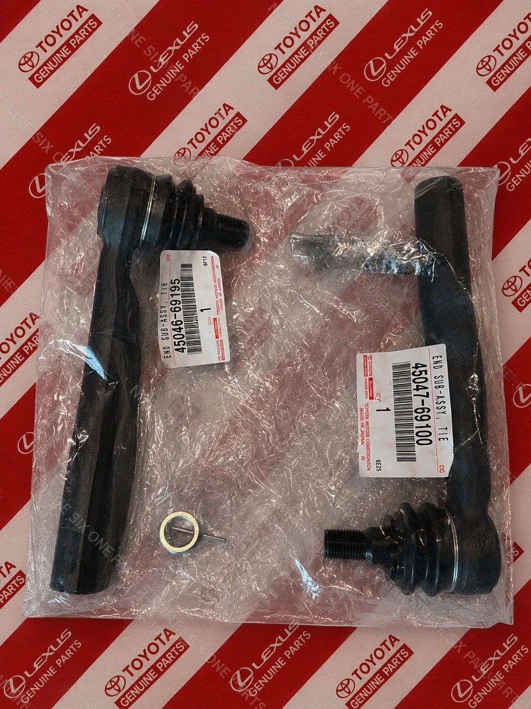 Genuine Toyota/Lexus LH/RH Steering Tie Rod End Set (4504669100/4504669195)