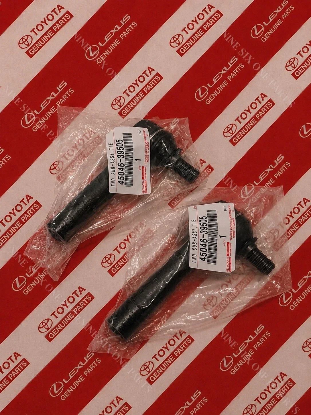Genuine Toyota/Lexus LH/RH Outer Tie Rod End Set (2 x 4504639505)