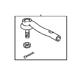 OEM RH Steering Tie Rod End (RX 350/450h/Highlander) 4546049055