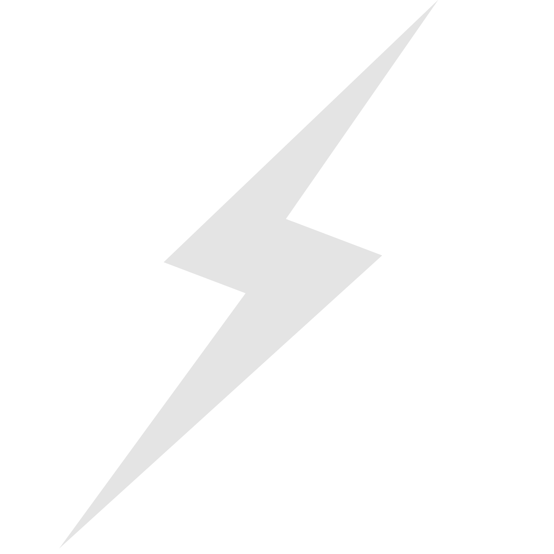 Stylized white lightning bolt illustration, with sharp angles and a bold appearance.