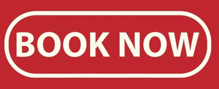 Red button with white text that says 'BOOK NOW' inside a white outline