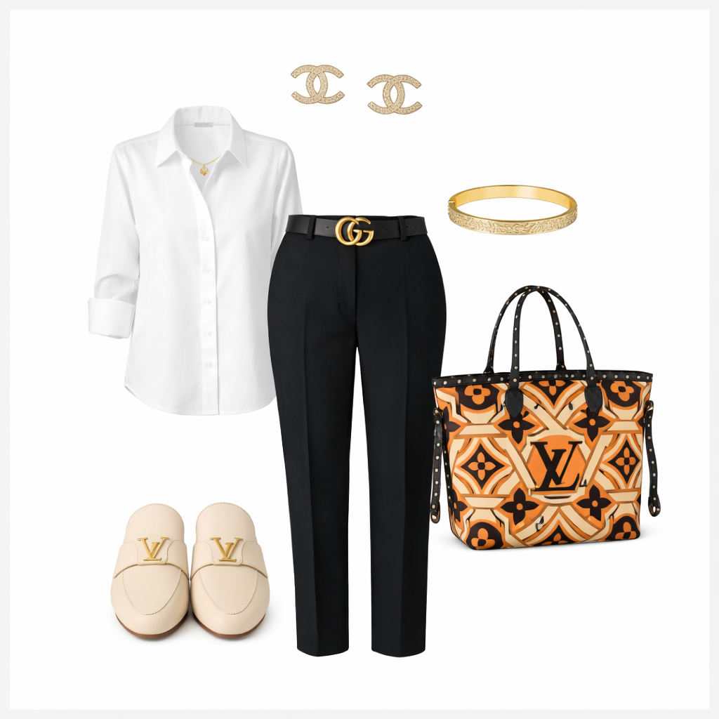 Styled by Muse | Luxury Workwear Outfit with Louis Vuitton Tote