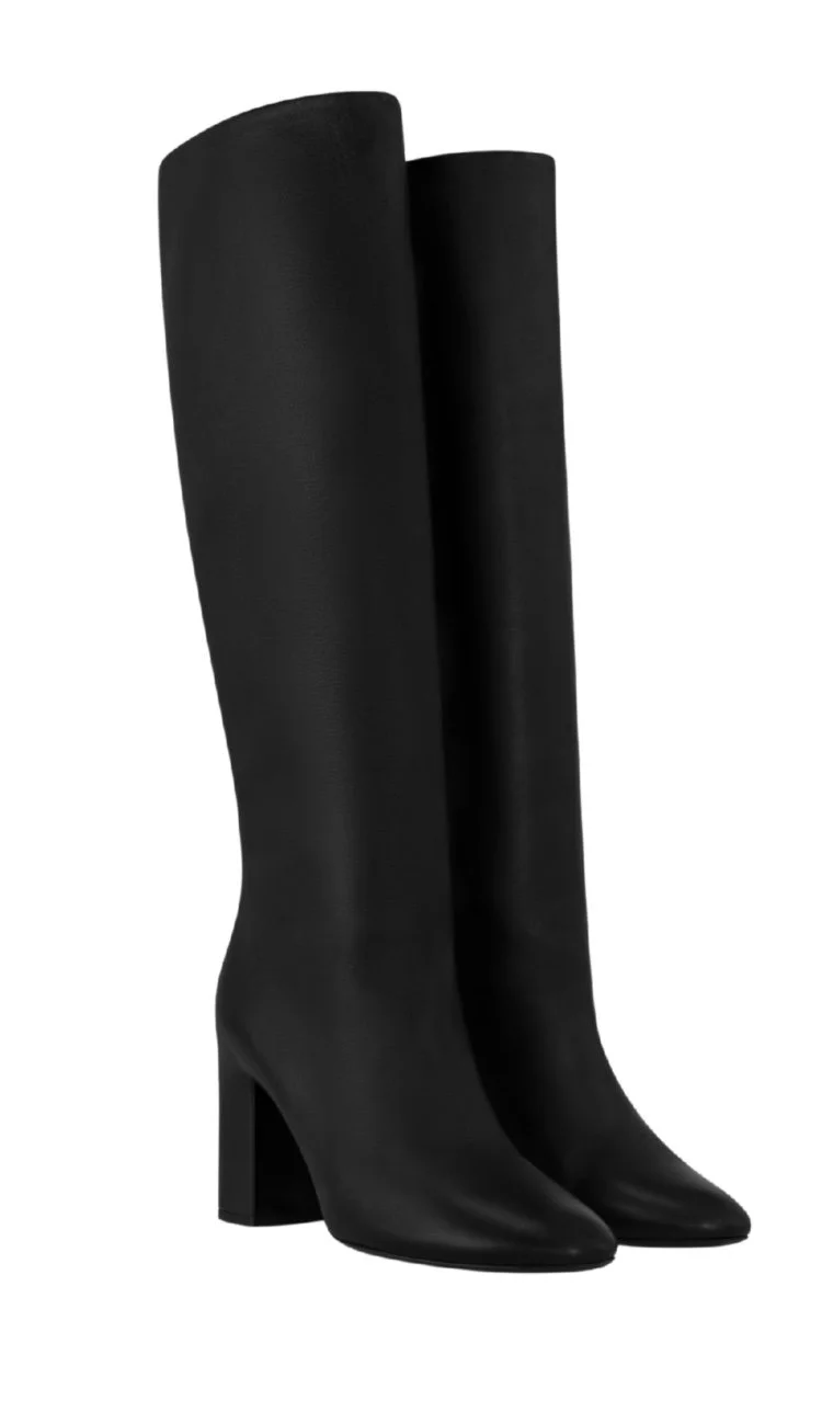 Louis Vuitton Donna high boots in black leather