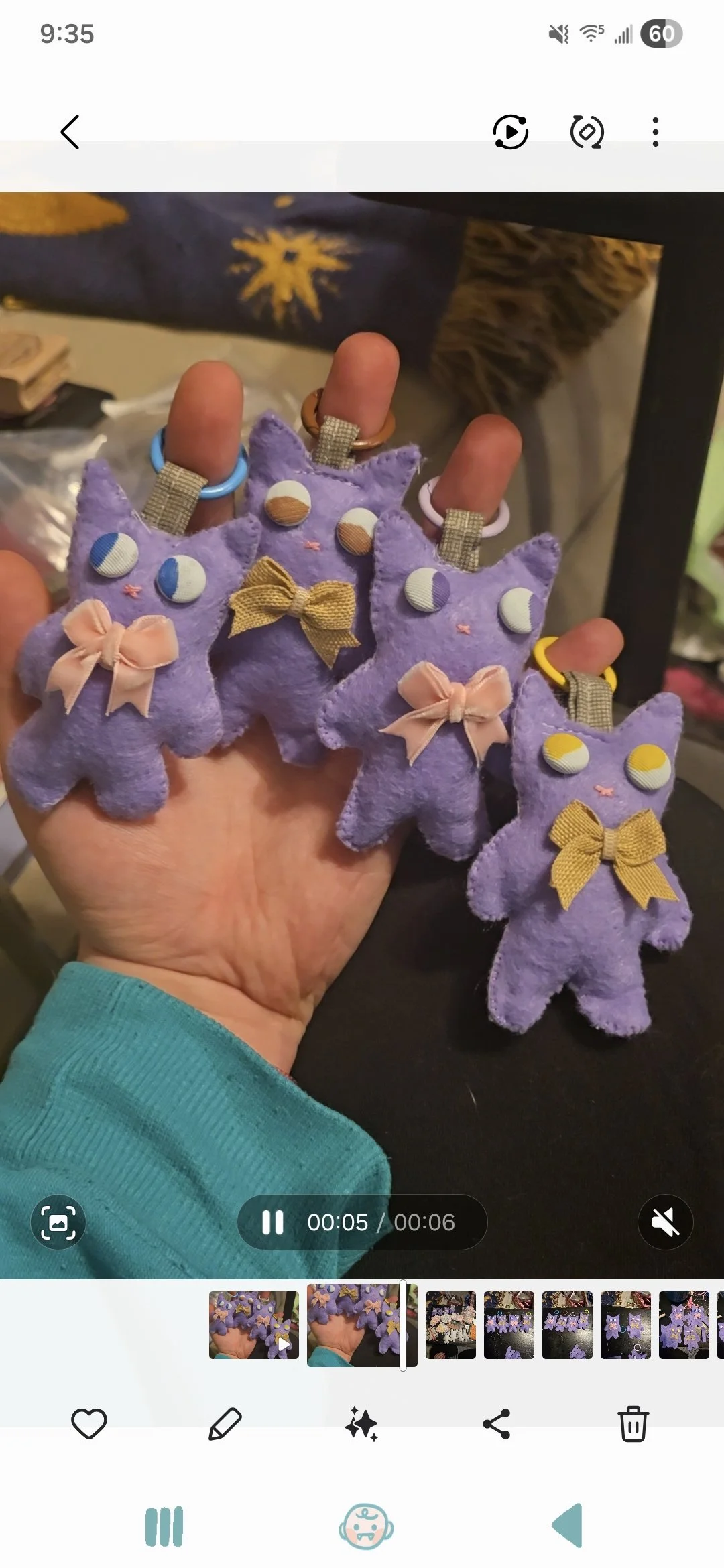 Mystery Handmade Plush Keychain