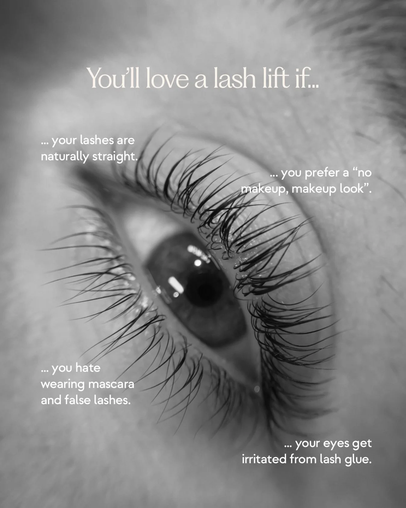 A lash lift is basically a low-maintenance way to enhance your natural lashes by lifting and curling them from the root&mdash;so they look longer, more defined and more open without extensions.

The best part? There&rsquo;s no daily curling required,