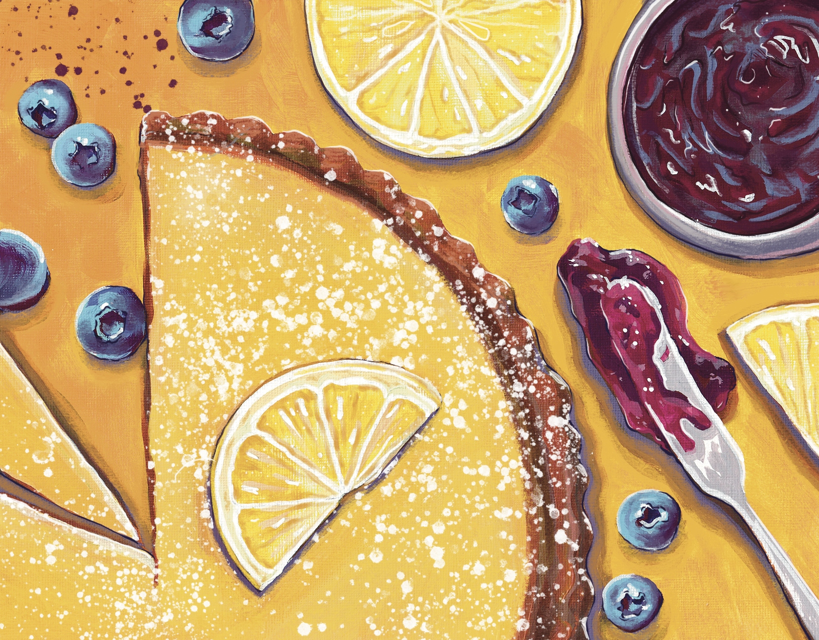 Lemon Curd Blueberry