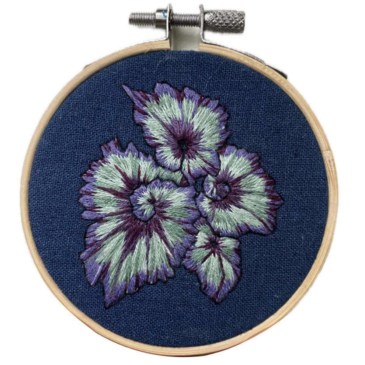 Begonia Escargot 3-inch Hoop (BLUE)