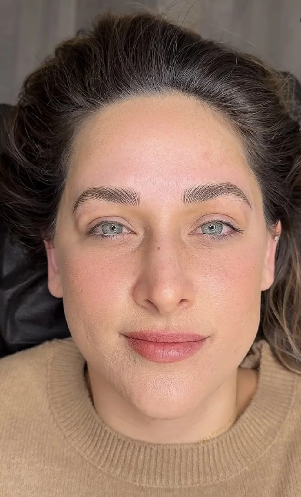 Microblading eyebrow service in Round Rock Texas with natural and symmetrical results