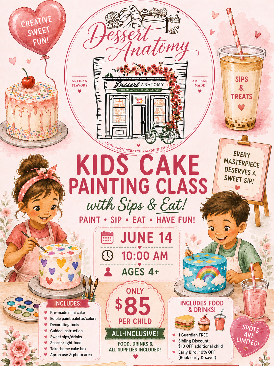 Kids Cake Painting Class