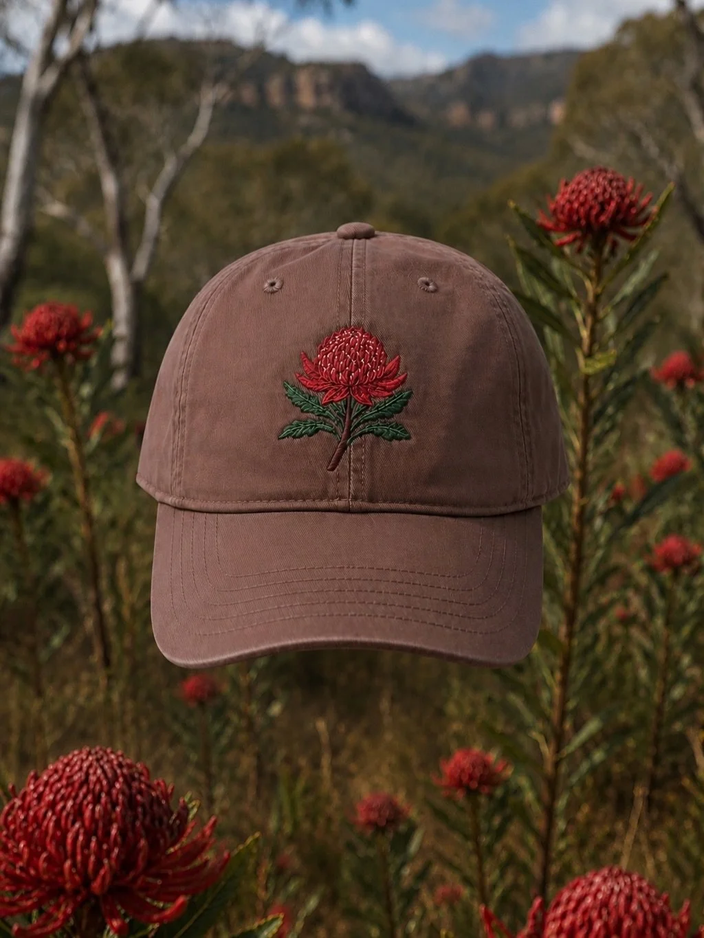 Introducing our newest cap - the Waratah.
One of Australia&rsquo;s oldest flowering plants, known to the coastal Aboriginal peoples of NSW as warada - meaning &ldquo;red flowering tree&rdquo; or &ldquo;seen from afar.&rdquo; Both feel right.
We hope 