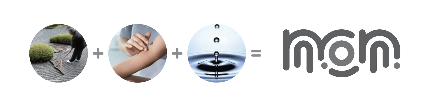 non 品牌概念視覺以自然整理身體與水元素組合呈現舒緩與平衡精神