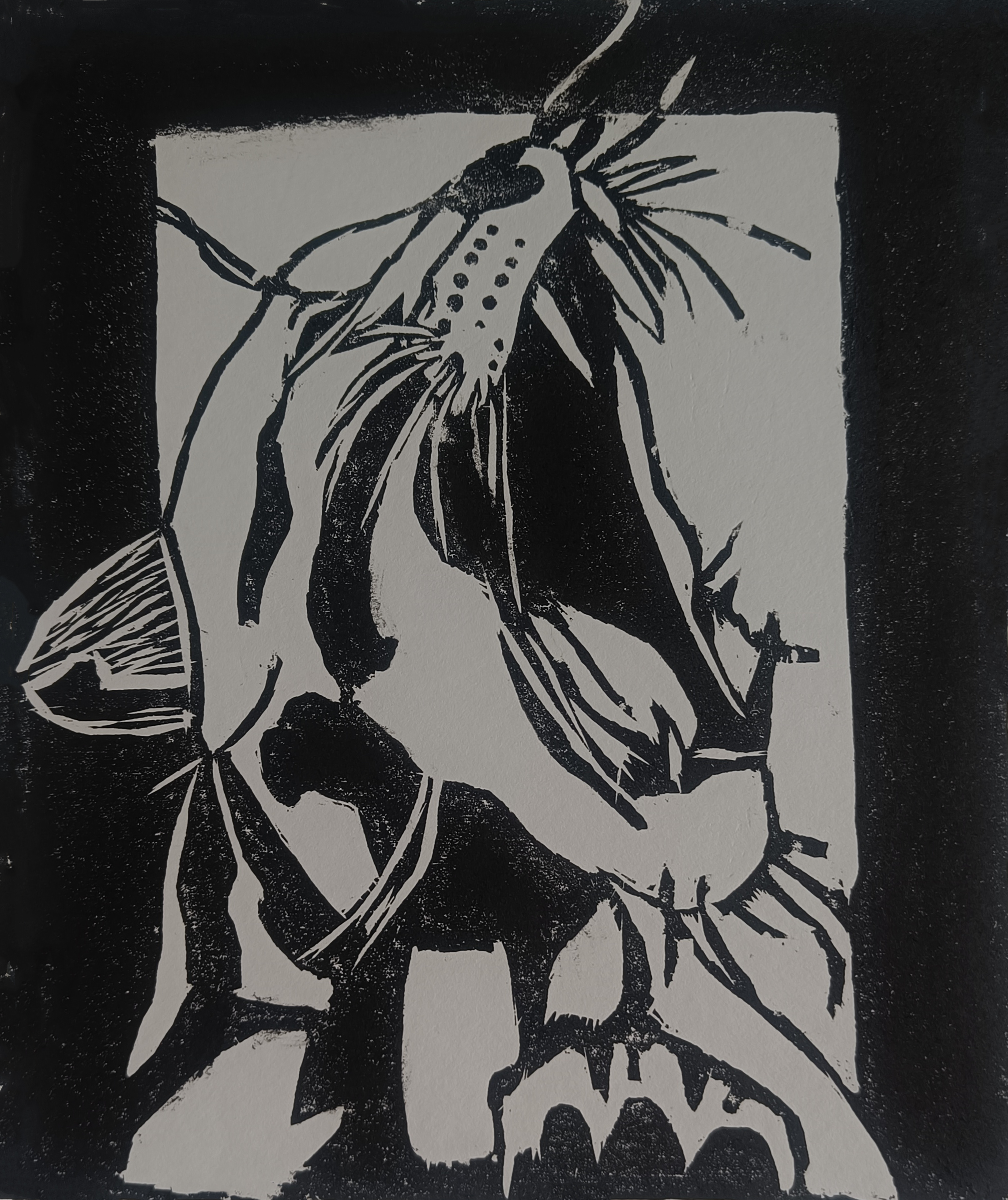 Royal (2023) |
Medium: woodcut |
Size: 8inches × 10 inches |